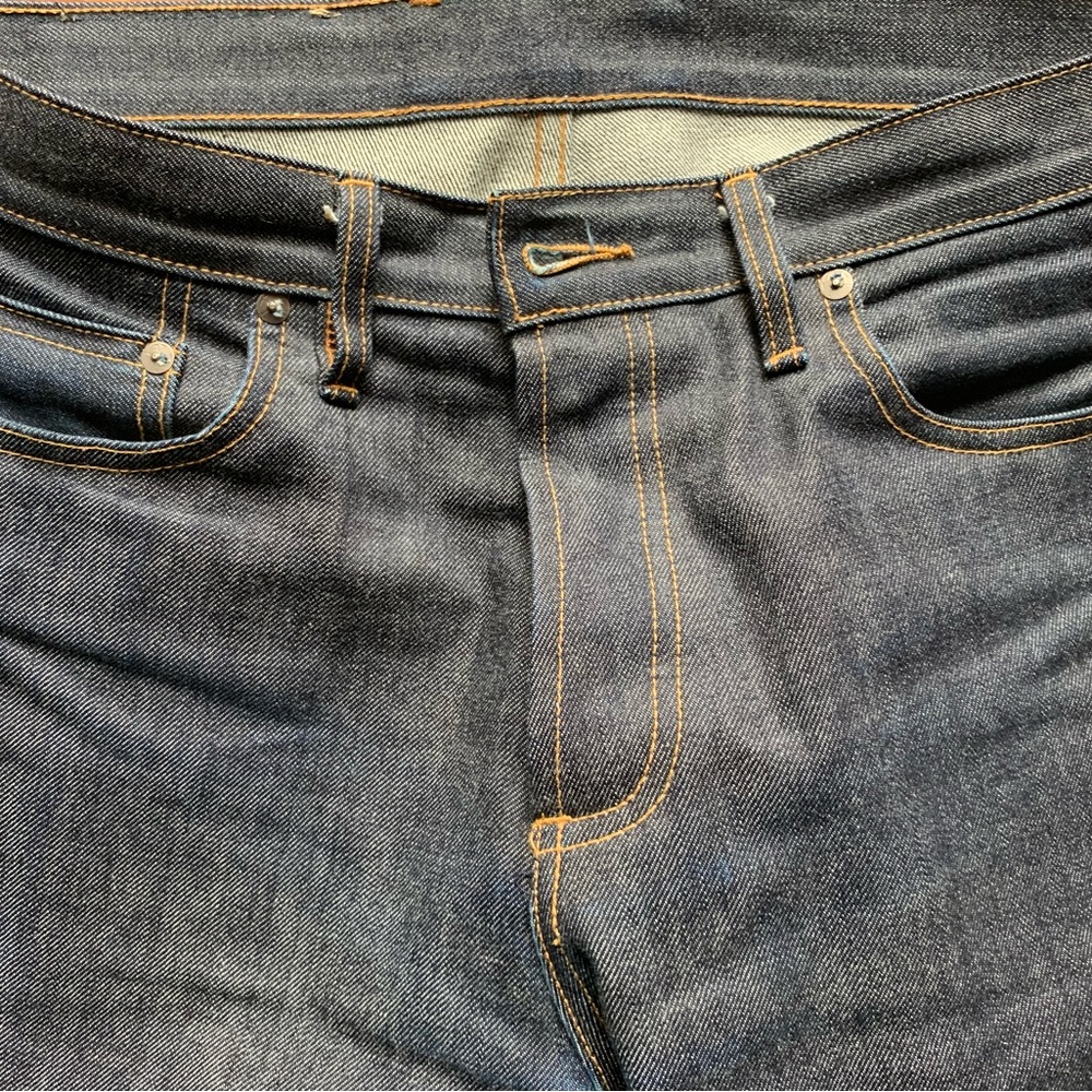 Men’s 3Sixteen ST-100x slim straight leg Selvedge Jeans Sz 33 x 30.5”